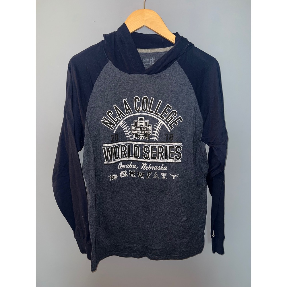 Russell Athletic 2018 NCAA College World Series Omaha Baseball Hoodie Navy M